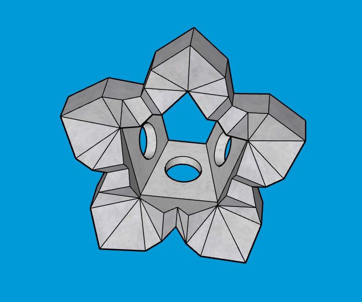 Bloc STARBLOCK en forme d'étoile de mer